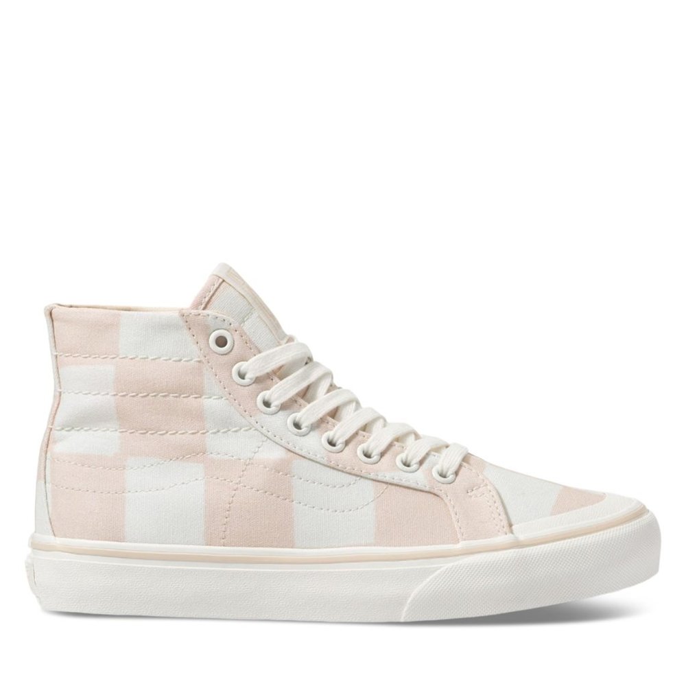 VANS SKATE SK8 HI 138 Decon SF Shoes Big Checkers - Picture 4 of 8